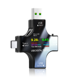 Tester miernik licznik USB-C USB-A prąd napięcie moc 32V/5.1A
