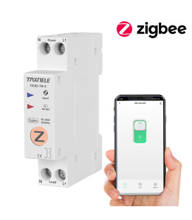 Przekaźnik ZigBee 16A na szynę DIN włącznik ON OFF TUYA Smart Life HA
