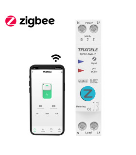 Przekaźnik ZigBee 16A z pomiarem prądu na szynę DIN TUYA Smart Life HA