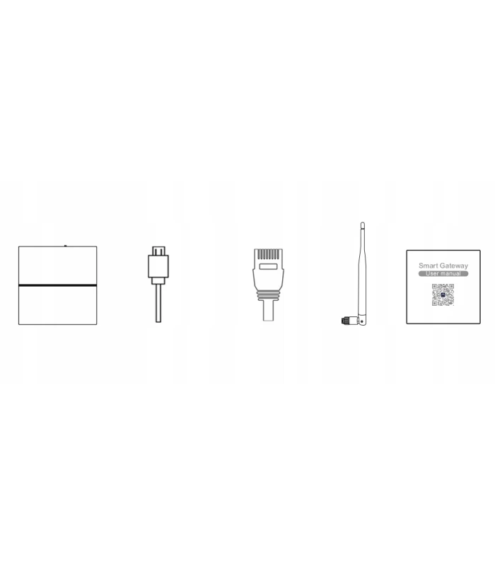 Bramka ZigBee 3.0 LAN RJ45 Mostek TUYA Smart Life gniazdo USB-C antena 3dBi