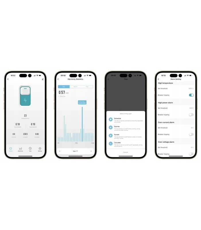 Przekaźnik ZigBee 63A pomiar prądu bezpiecznik TUYA Smart Home Assistant