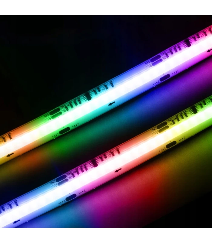 Cyfrowa taśma LED COB WLED WS2814 RGBIC + BIAŁY neutralny 784 LED/m 24V 5m