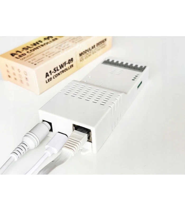 Sterownik SLWF-09 do taśm WLED LED WiFi ESP32 Home Assistant MQTT USB-C PoE