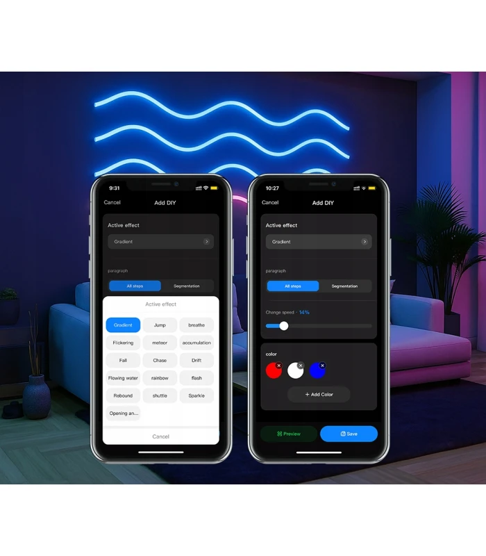 Sterownik ZigBee LED SPI TUYA Pixel RGBIC WS281x MIKROFON do cyfrowych taśm