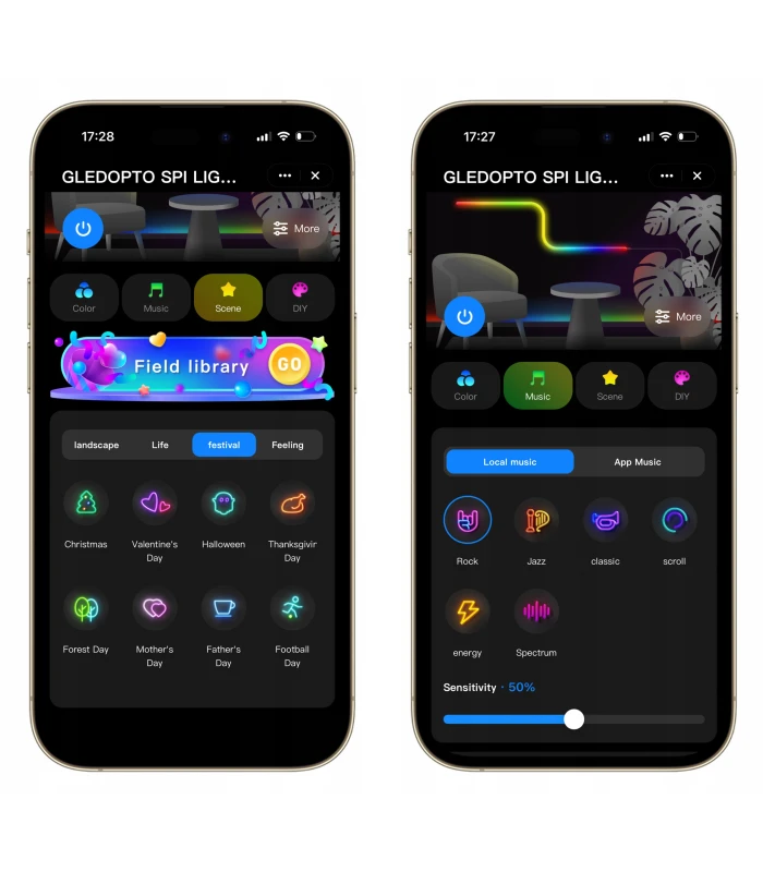 Sterownik ZigBee LED SPI TUYA Pixel RGBIC WS281x MIKROFON do cyfrowych taśm