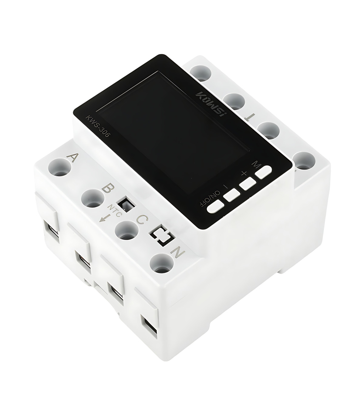 Trójfazowy licznik energii prądu mocy watomierz przekaźnik 80A z LCD na DIN