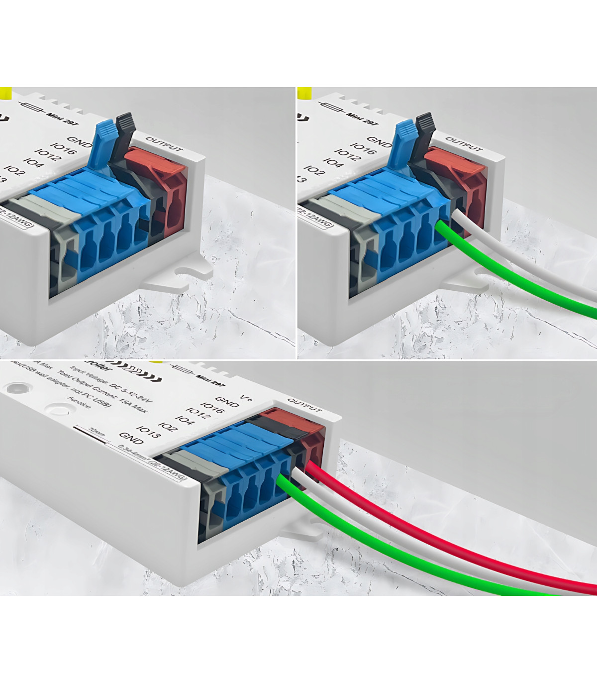 Sterownik LED WLED RGBIC WiFi ESP32 Ethernet RJ45 PWM WS281x MQTT 4 KANAŁY