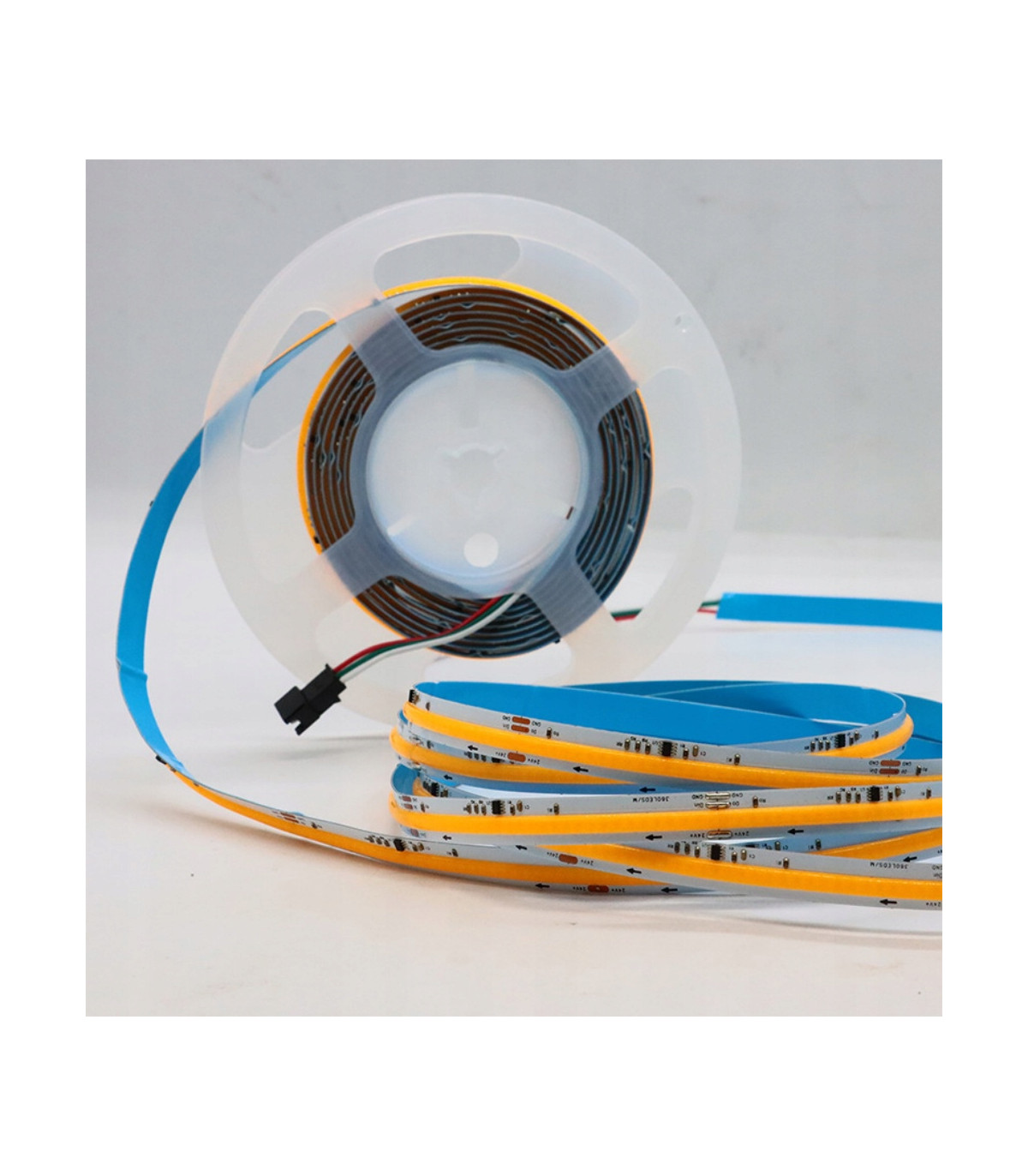 Cyfrowa taśma LED COB WLED WS2811 płynąca NEUTRALNY BIAŁY 360 LED/m 24V 5m