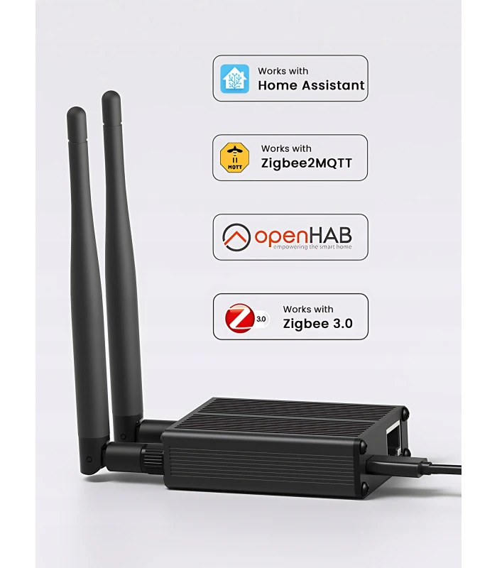 Koordynator Bramka ZigBee CC2652P2 RJ45 USB WiFi Home Assistant ZigBee2MQTT