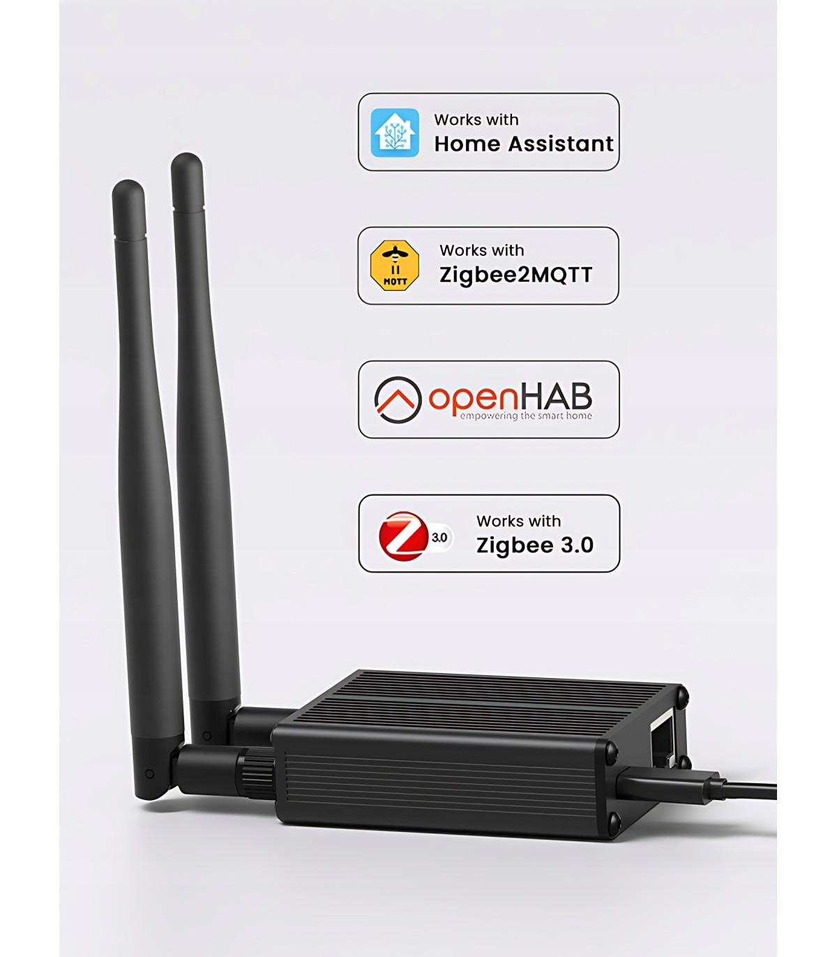 Koordynator Bramka ZigBee CC2652P2 RJ45 USB WiFi Home Assistant ZigBee2MQTT