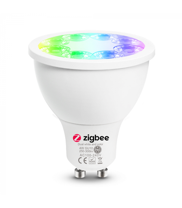 Żarówka LED GU10 4W ZigBee biały + RGB TUYA Hue